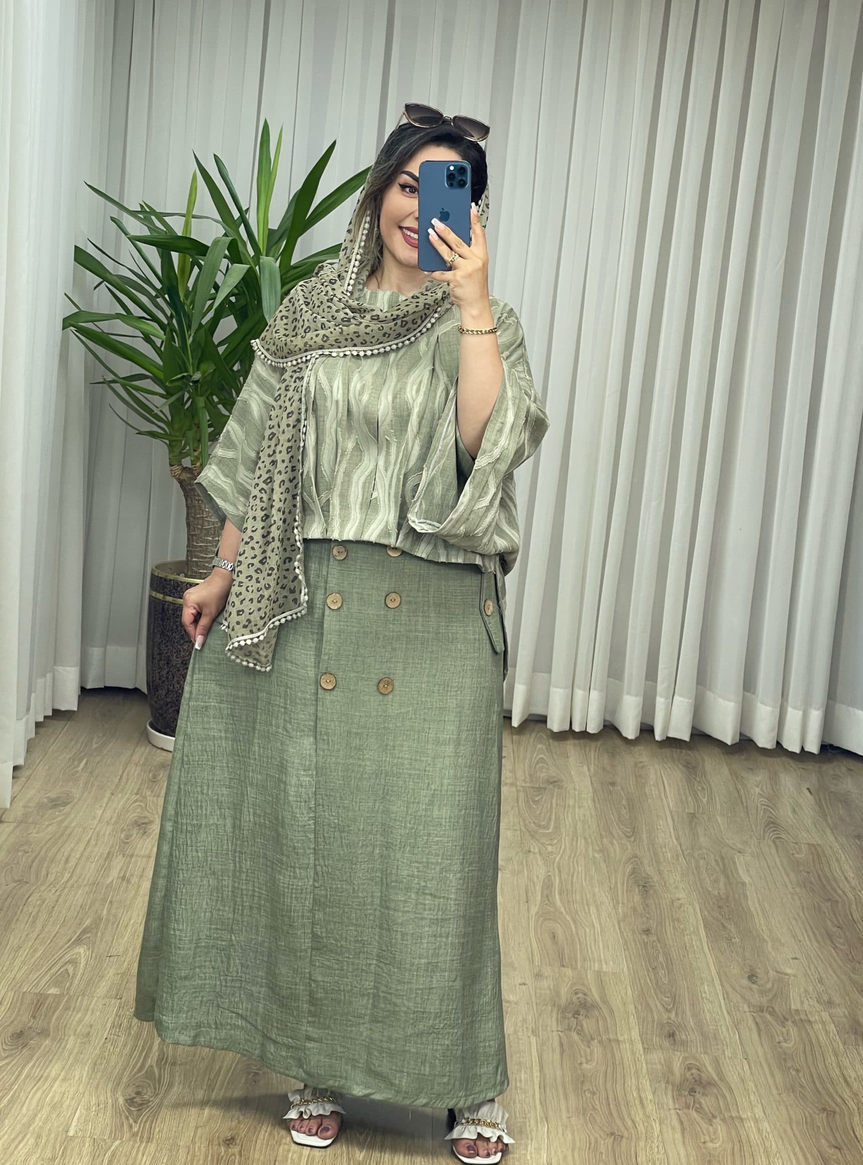 ست شومیز دامن کسمه کد 2170