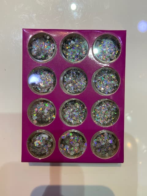 پولک طرح تیتانیوم ناخن novo (دونه ای)