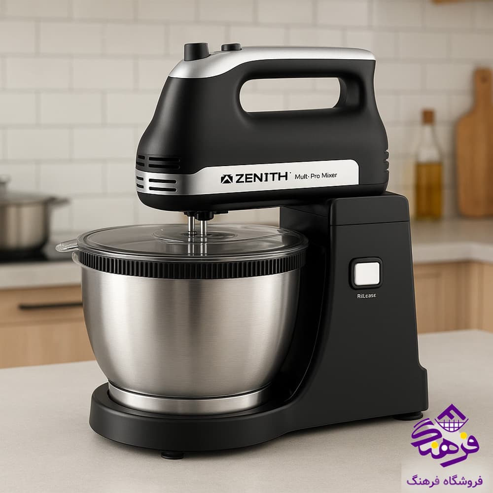 همزن کاسه دار زنیت مدل ZSM 1424 چرخشی ۳٫۵ لیتر ۴۰۰ وات