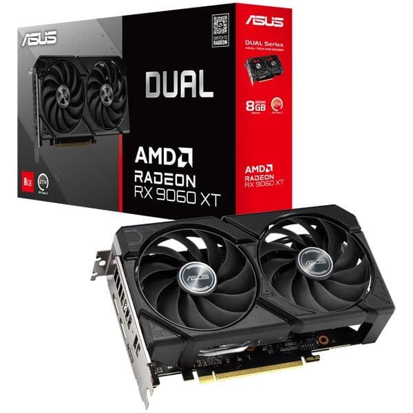 کارت گرافیک ایسوس مدل Dual Radeon RX 9060 XT 8GB GDDR6 OC Edition