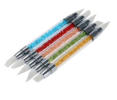 قلم سیلیکونی طراحی ناخن دو طرفه دونه ای