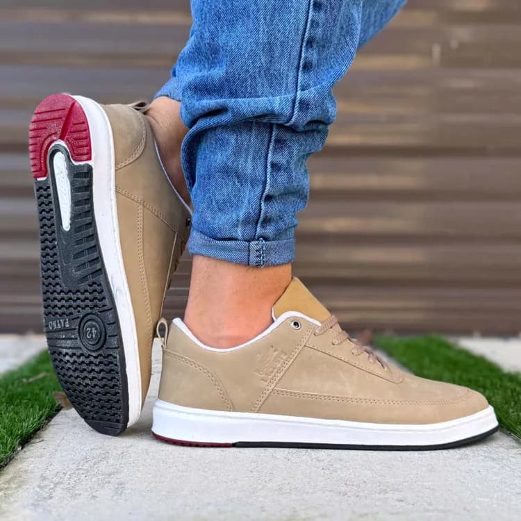 کتانی مردانه لاگوست کاراملی کد 27120