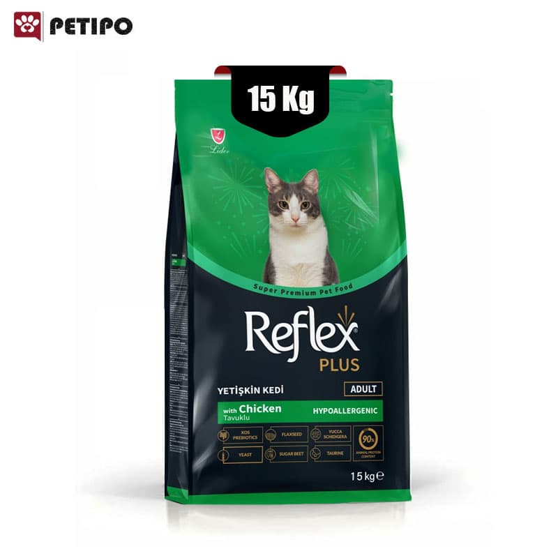 غذای خشک گربه رفلکس پلاس با طعم مرغ (۱۵ کیلوگرم)