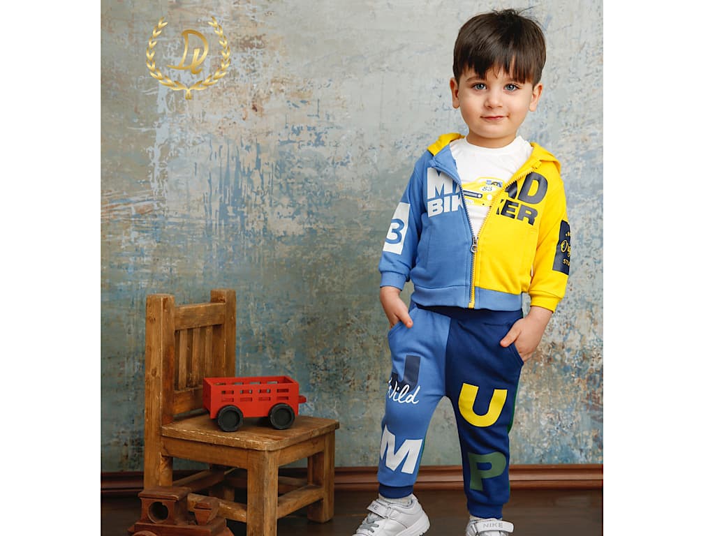 ست سه تکه سویشرت و بلوز و شلوار نوزادی پسرانه دانالو Danaloo