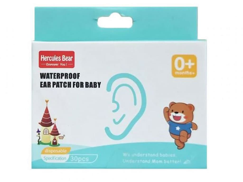 چسب محافظ گوش ضد آب نوزادی 30 عددی Hercules Bear