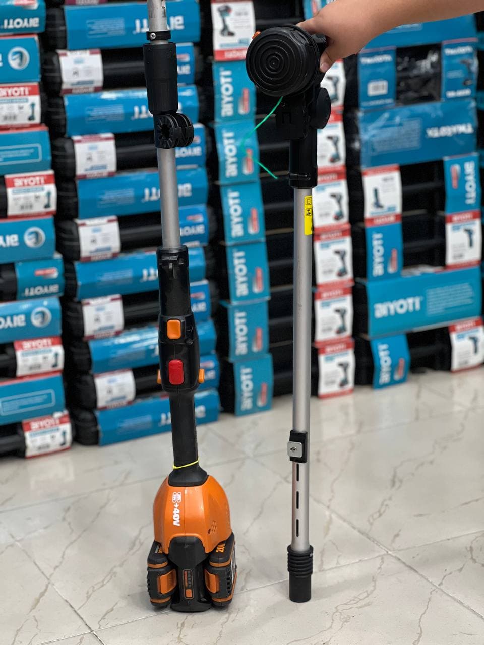 علف تراش شارژی برند ورکس