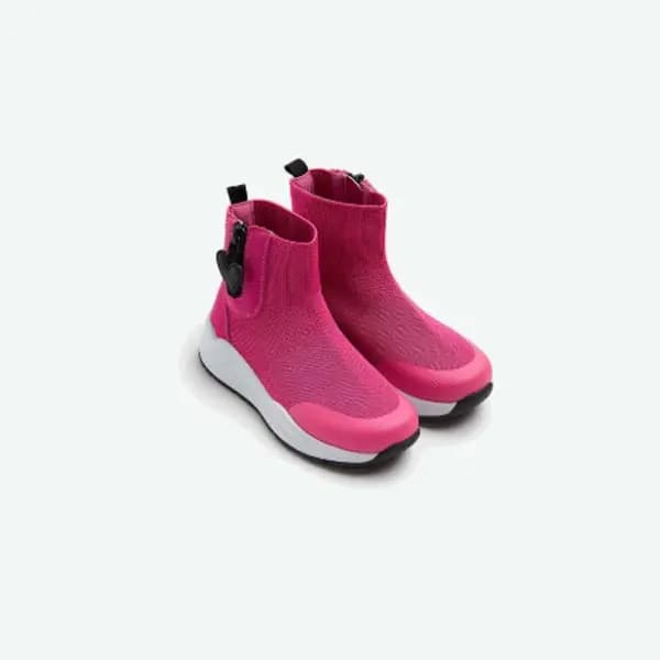 کفش نیم بوت دخترانه بچه گانه مادرکر مدل Pink Sock-Top Trainers