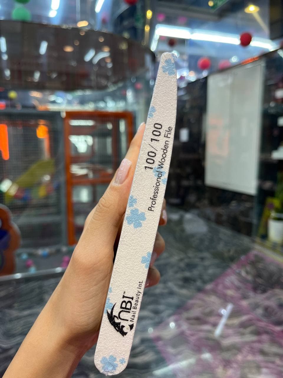 سوهان دستی ناخن ژل مانیکور (نازک) 100/100 nbi