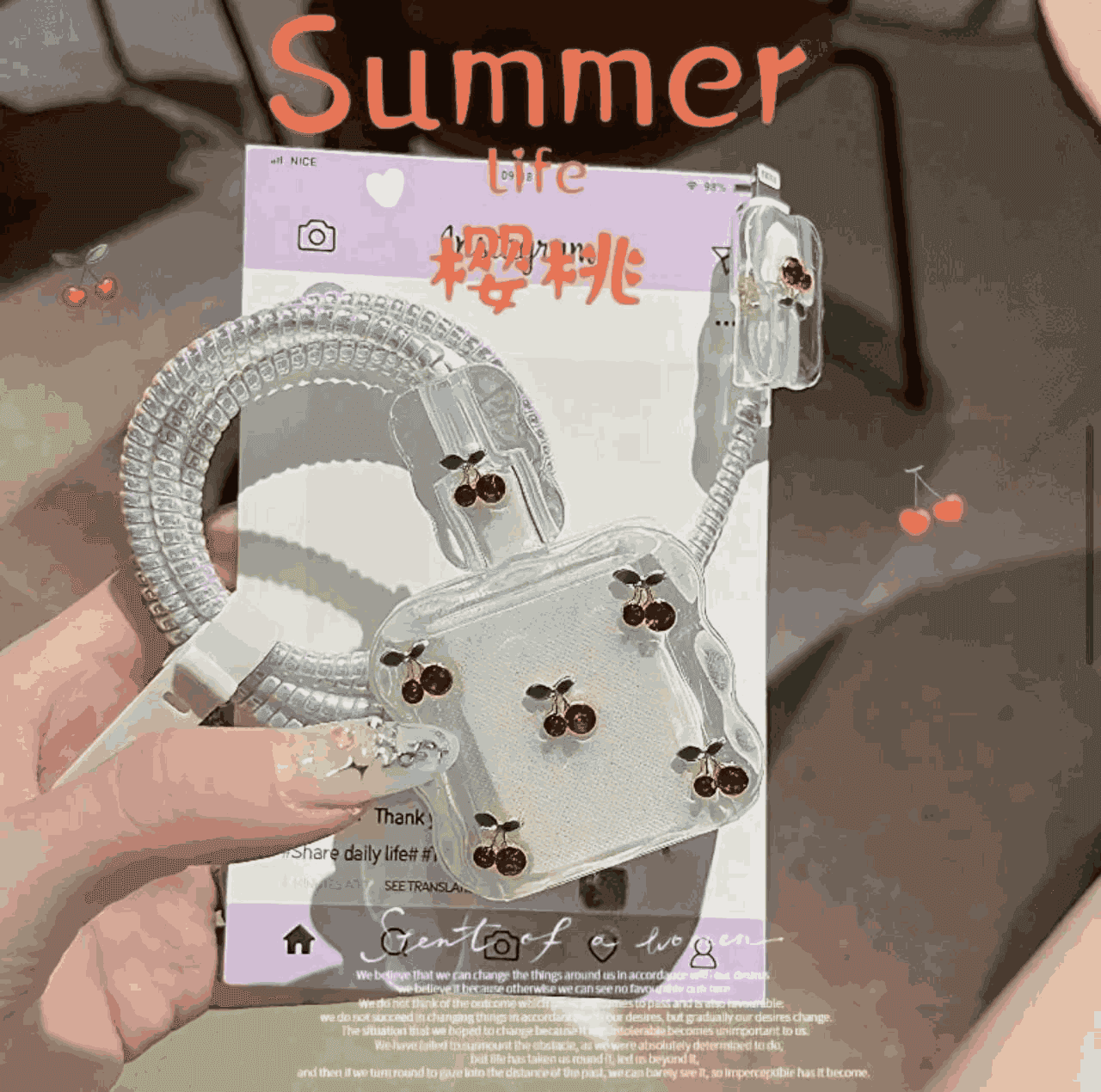 پک محافظ شارژر کریستالی ۲۰ وات سه پین آیفون آلبالو