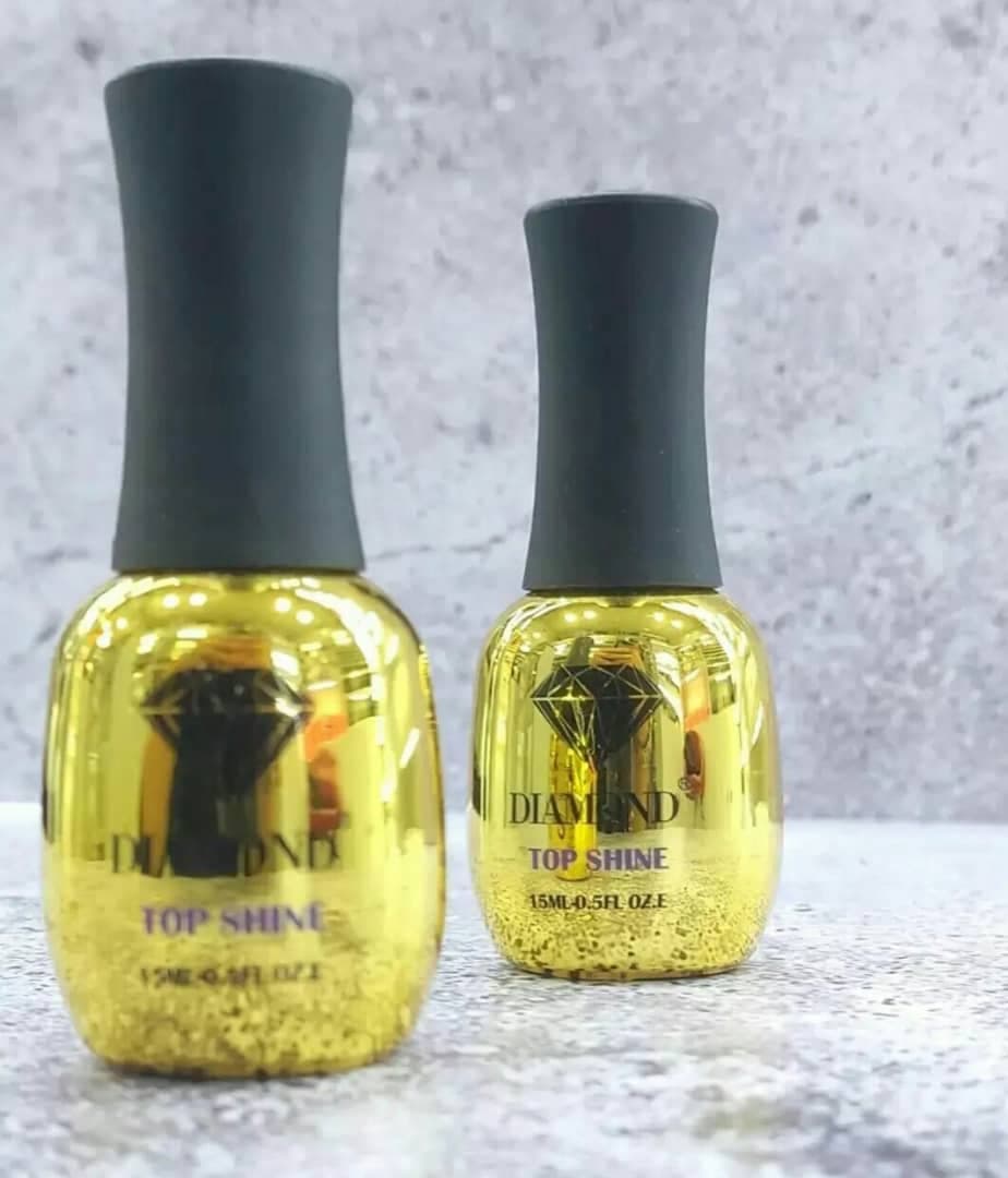 تاپ شاین ناخن 15 میل دیاموند DIAMOND تاپ کات