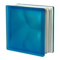 بلوک شیشه ای مدل SATIN آبی روشن مات لهستان بسته 5 عددی