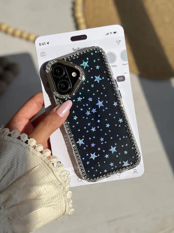 قاب گوشی آیفون ستاره بارون نگین دار
