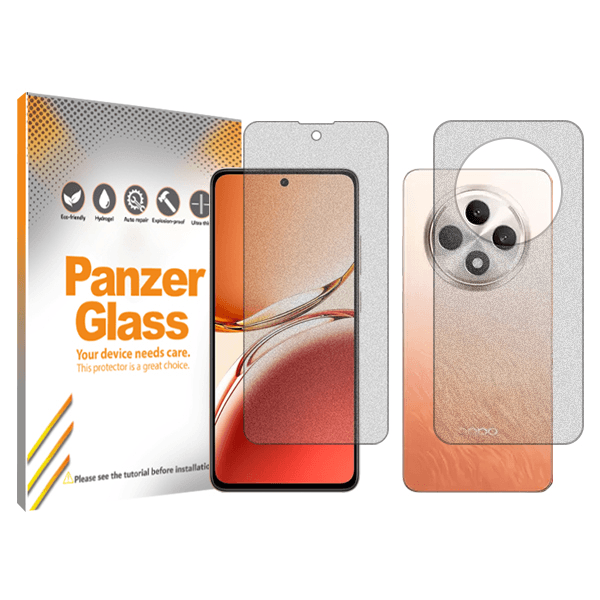 گلس گوشی مات اوپو Reno12 F پنزر گلس مدل Resistant به همراه محافظ پشت گوشی