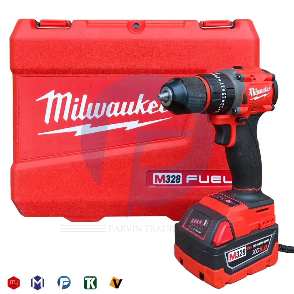 دریل شارژی براشلس میلواکی مدل M328