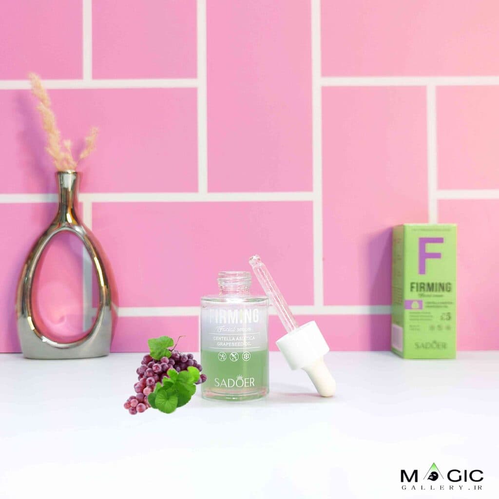 سرم فیرمینگ دوفاز سادور (Sadoer Firming Serum) حاوی سنتلا و روغن هسته انگور
