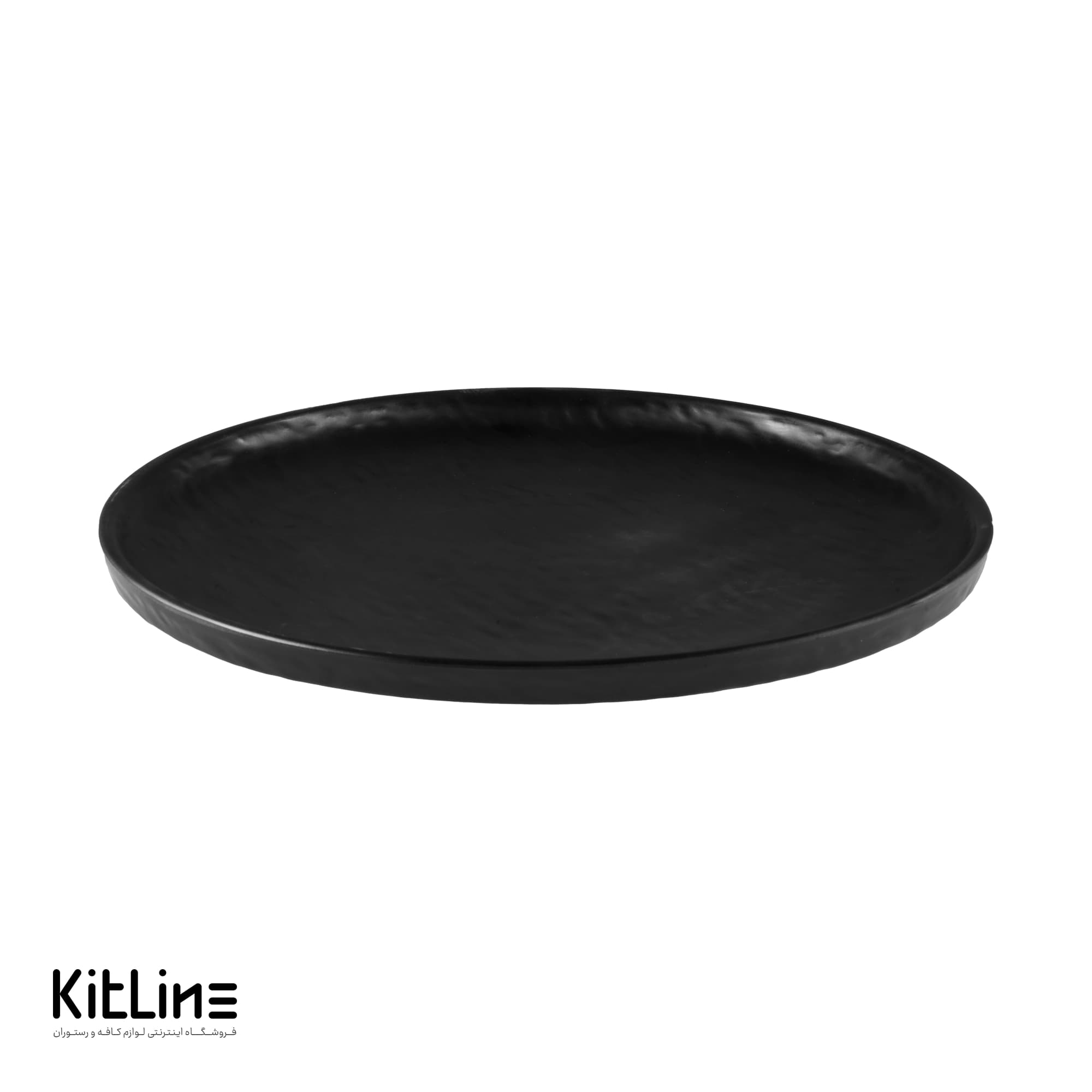 بشقاب ملامین موج دار ۳۵ سانتیمتری مشکی Fede Group