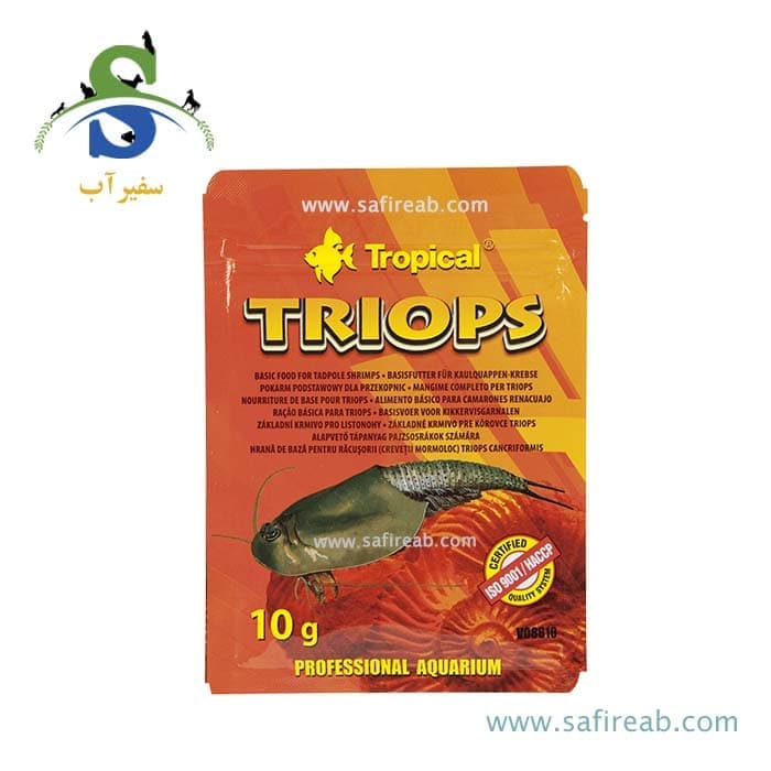 غذای میگو قورباغه ای تریوپ تروپیکال