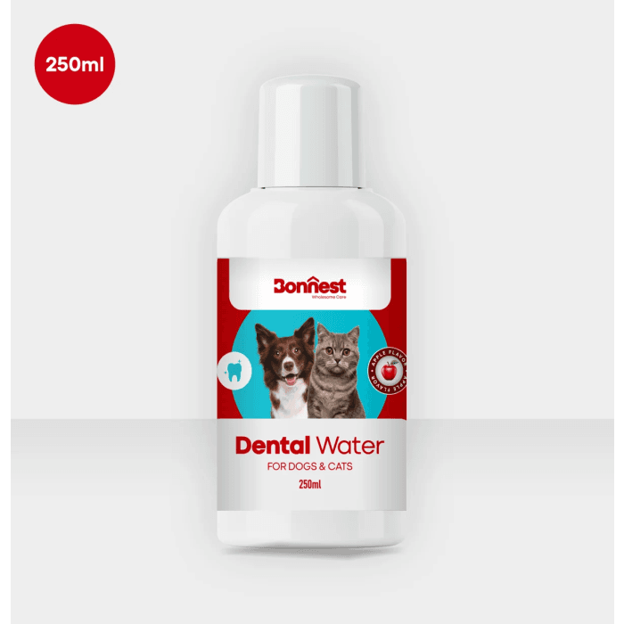 محلول مراقبت از دهان و دندان سگ و گربه بونست با طعم سیب حجم 250 میلی لیتر