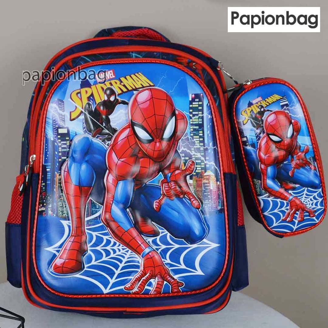 ست کیف مدرسه و جامدادی اسپایدرمن وارداتی کد1218