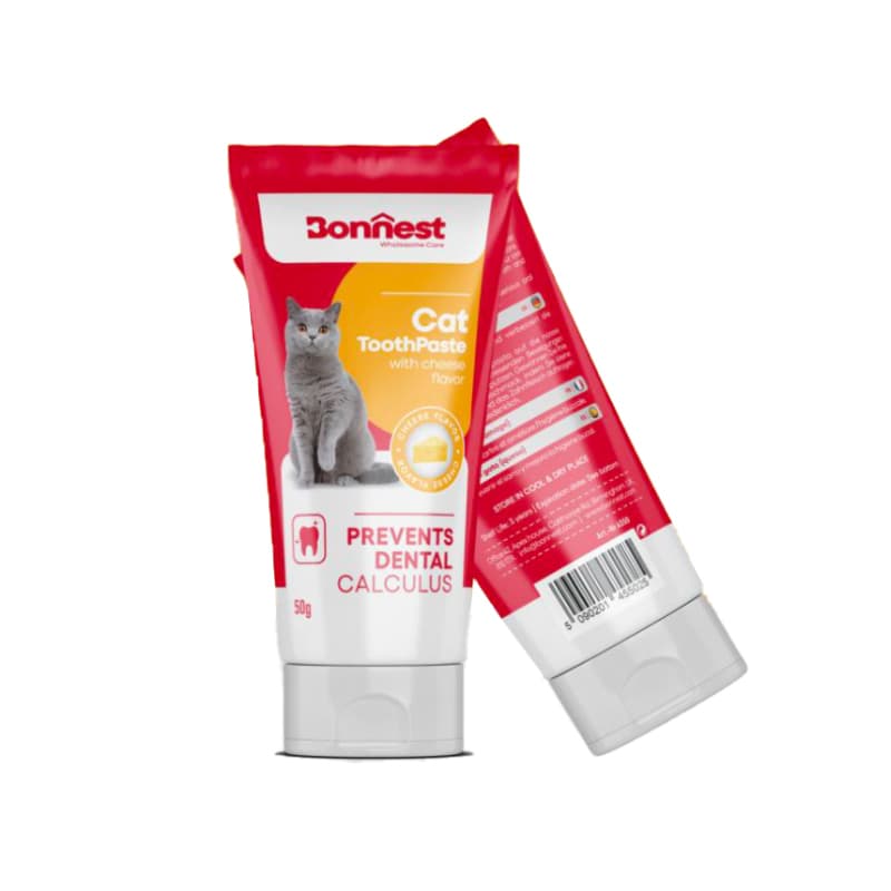 خمیر دندان مخصوص گربه بونست با طعم پنیر حجم 50 میلی لیتر