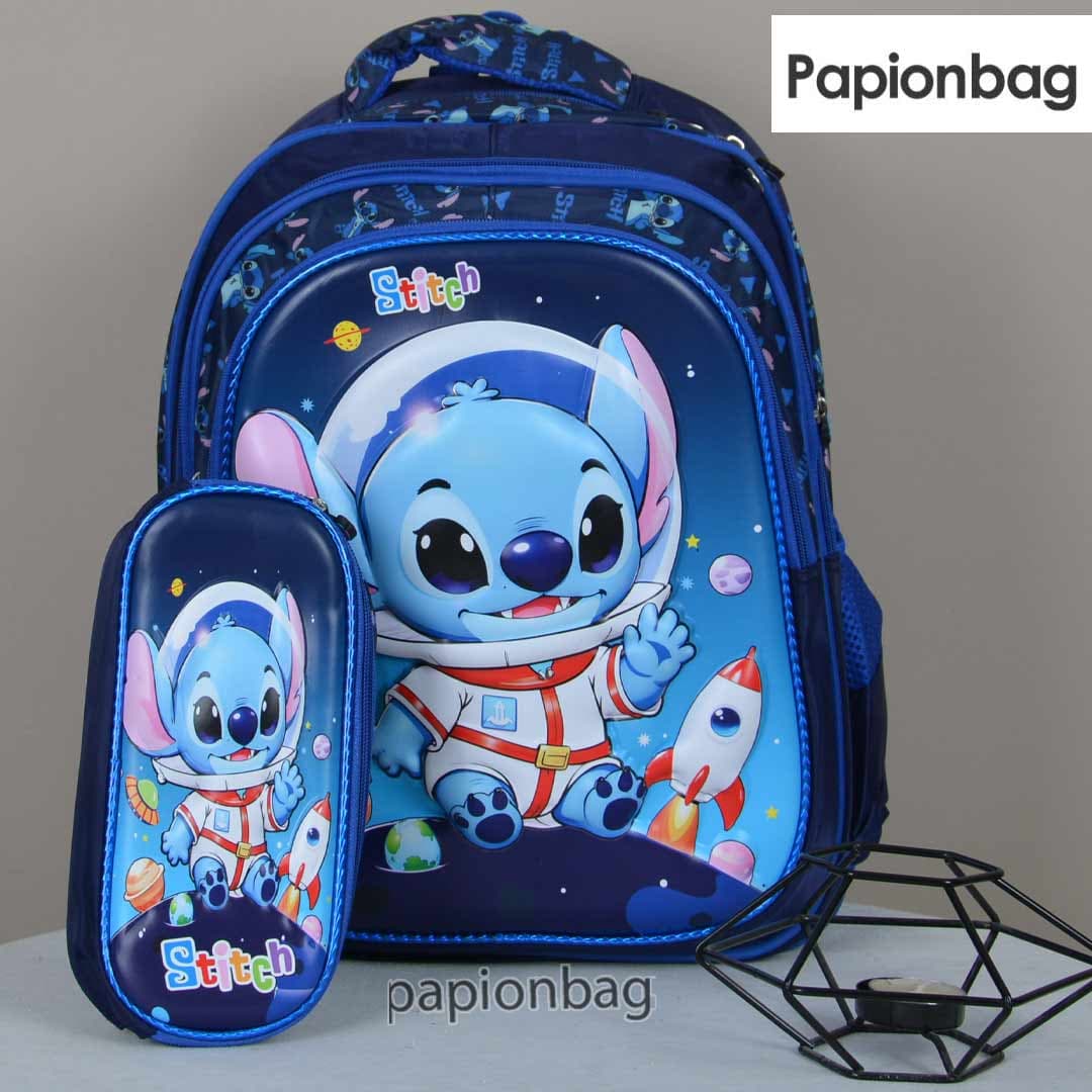 ست کیف مدرسه و جامدادی استیچ وارداتی کد1219