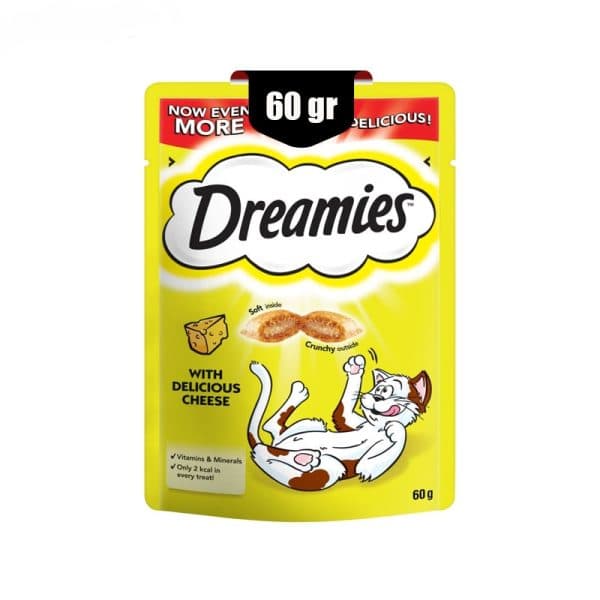 تشویقی گربه دریمیز مدل پنیر وزن 60 گرم