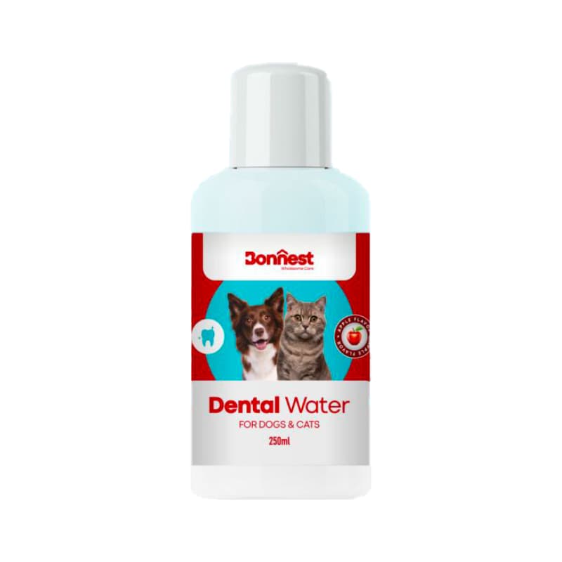 محلول مراقبت از دهان و دندان سگ و گربه بونست با طعم سیب حجم 250 میلی لیتر