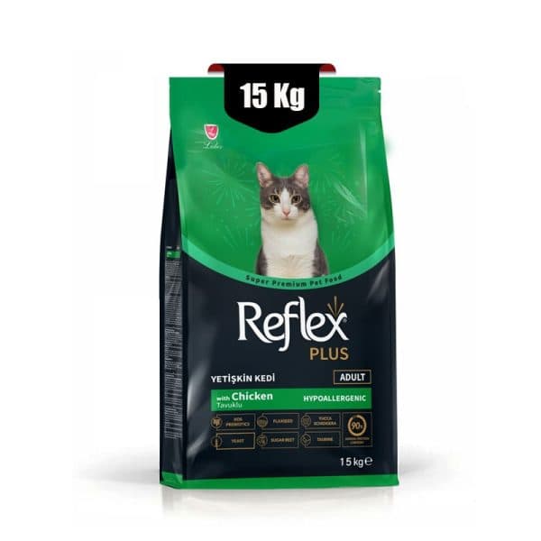 غذای خشک گربه رفلکس پلاس با طعم مرغ (۱۵ کیلوگرم)