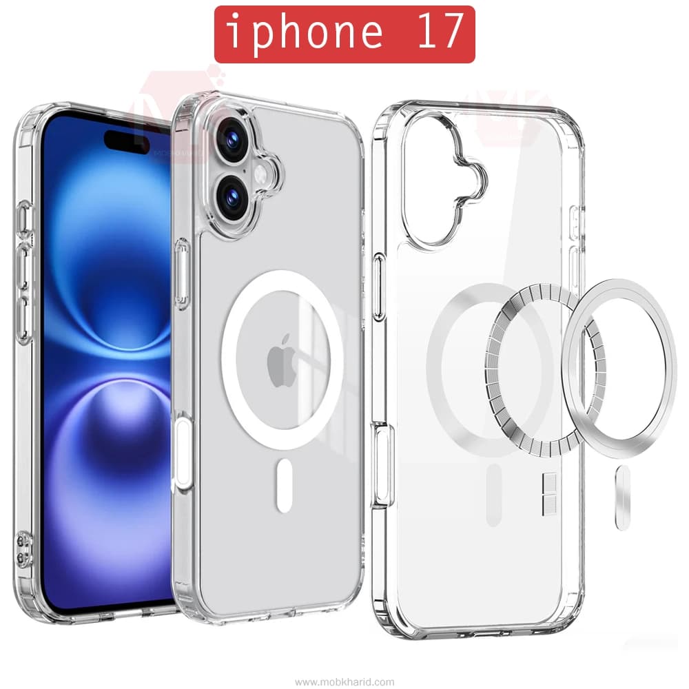 قاب مگ سیف دار Hybrid Clear Magsafe Case | iphone 17
