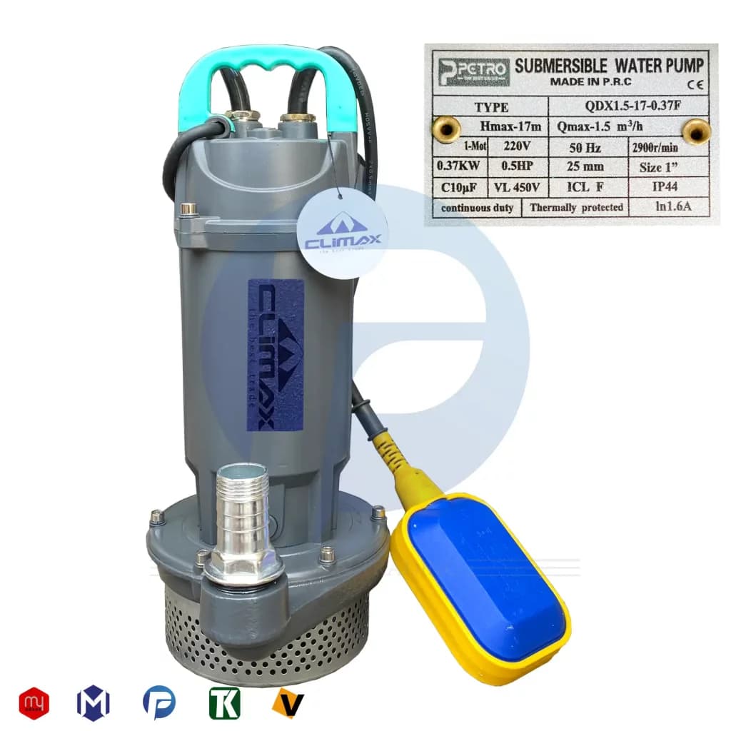 کفکش 17 متری 1 اینچ کلایمکس مدل QDX1.5-17-0.37F