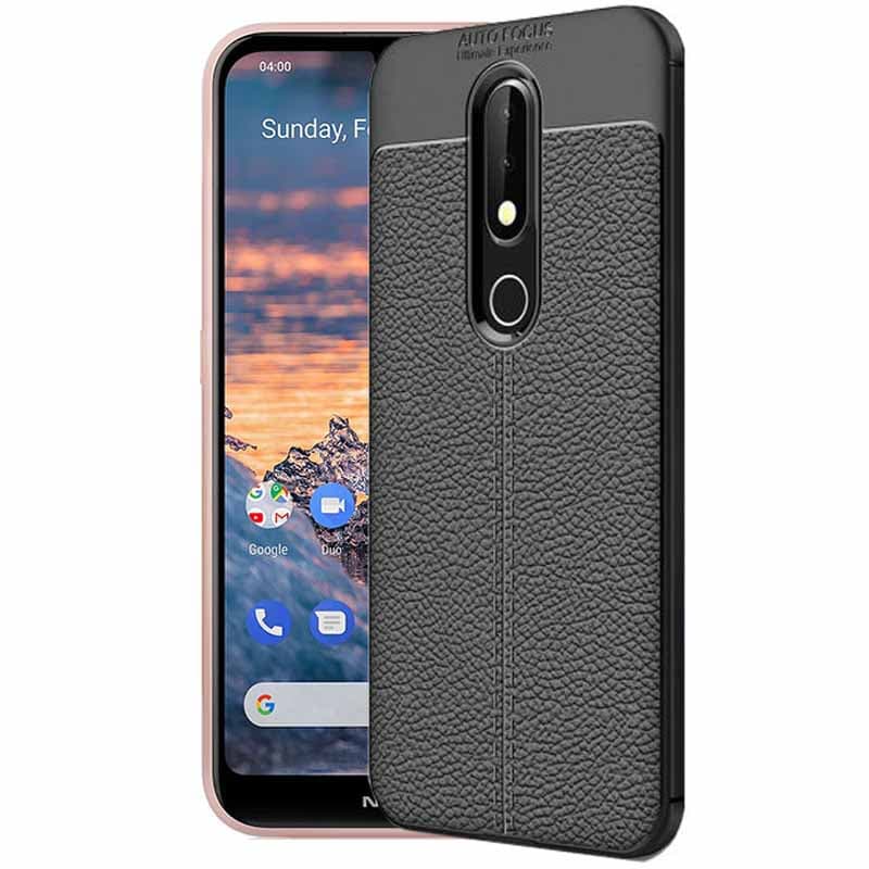 قاب اتو فوکوس نوکیا Auto Focus Flexible Leather pattern Case | Nokia 4.2