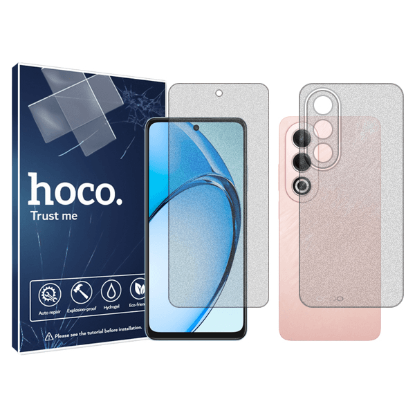 گلس گوشی مات اوپو A3x China هوکو مدل Resistant به همراه محافظ پشت گوشی