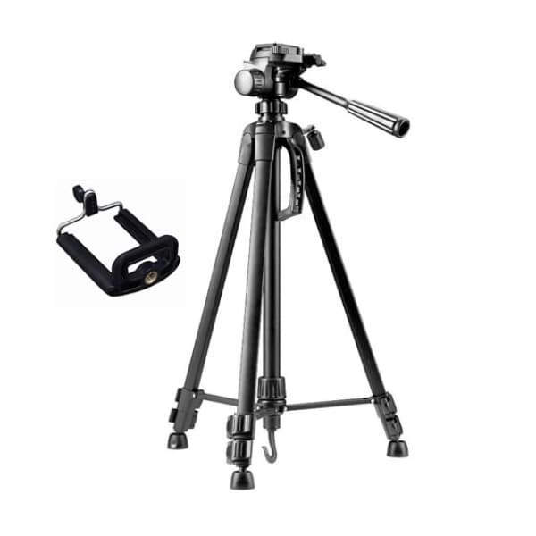 سه پایه دوربین ویفنگ مدل WT3520 به همراه گیره نگهدارنده موبایل