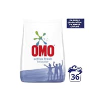 پودر ماشین لباسشویی امو ماتیک اکتیو لباس‌های سفید 5.5 کیلوگرم