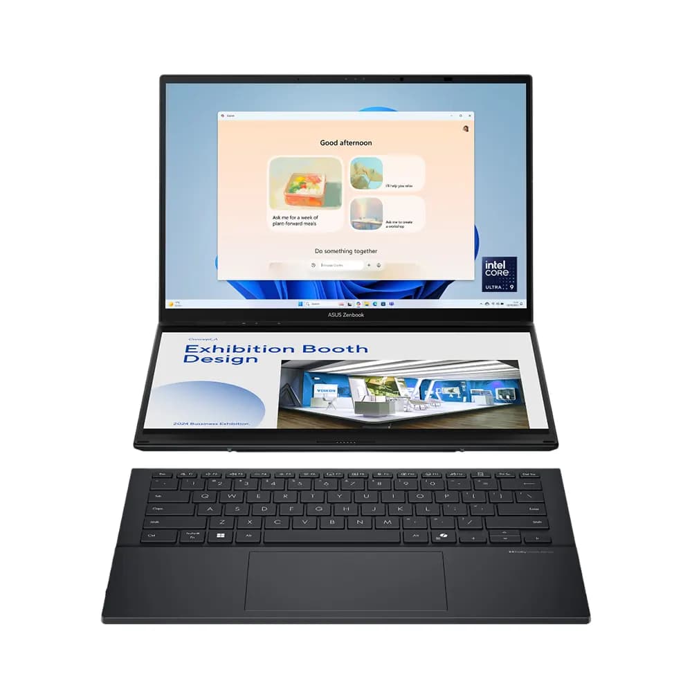 لپ تاپ 14 اینچی لمسی ایسوس مدل Zenbook Duo UX8406CA Ultra 7 255H 32G 4T SSD Intel Arc 3K OLED