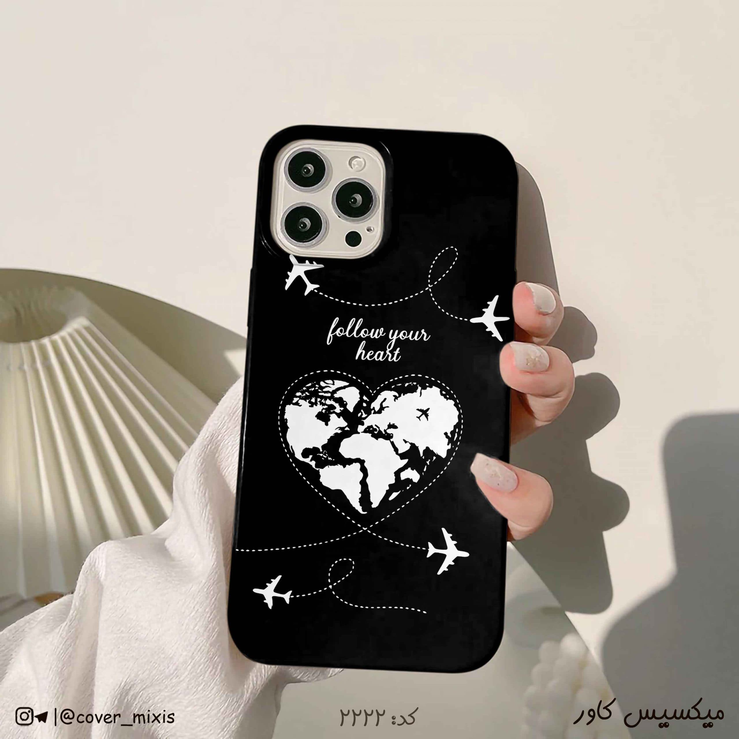 قاب گوشی ست سفر و نقشه جهان هواپیما کد 2222