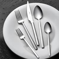 سرویس قاشق و چنگال 60 پارچه ۱۲ نفره ژومبو 1800 نقره ای همراه با جعبه