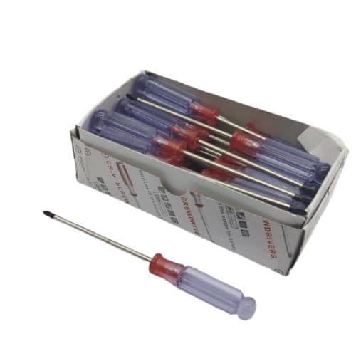 پیچ گوشتی چهارسو ۵۷*۳ سایز کوچک بسته ۳۰ عددی