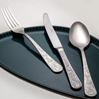 سرویس قاشق و چنگال 84 پارچه ۱۲ نفره ژومبو King George نقره ای همراه با جعبه