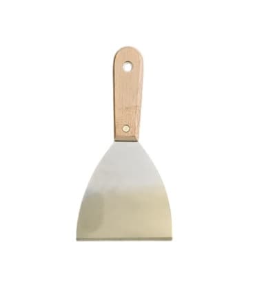 کاردک 4 اینچ / 10 سانت دسته چوبی لبه دار با کیفیت بالا