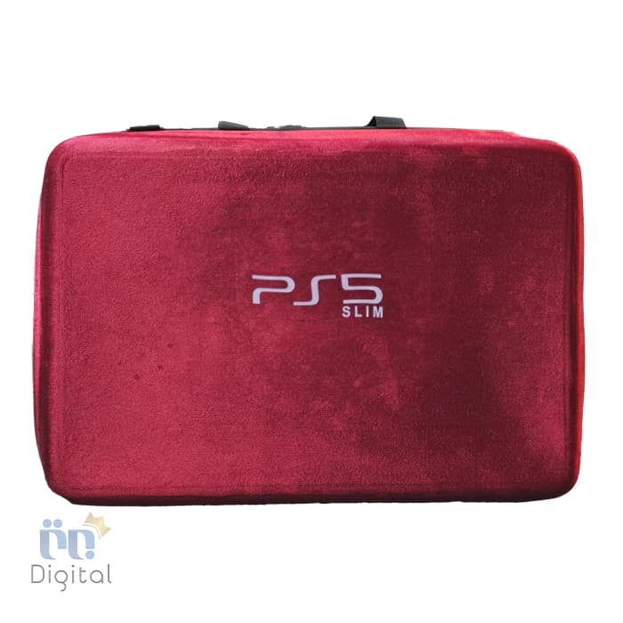 کیف حمل ۵ کاره مخملی مناسب برای کنسول PS5 Slim