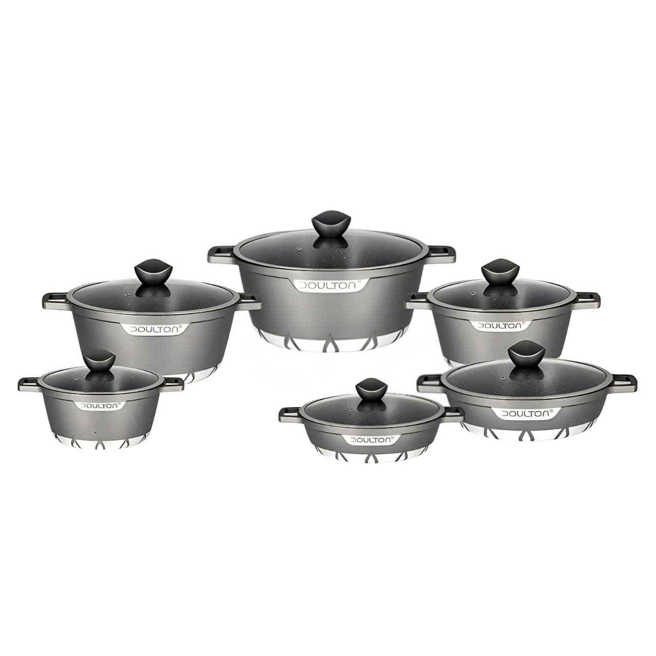 سرویس قابلمه چدن 12 پارچه دالتون مدل فلورانس c