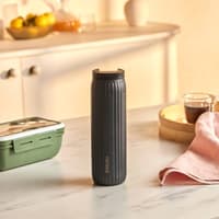 فلاسک دستی استیل کاراجا ریمو 600 میلی خاکستری