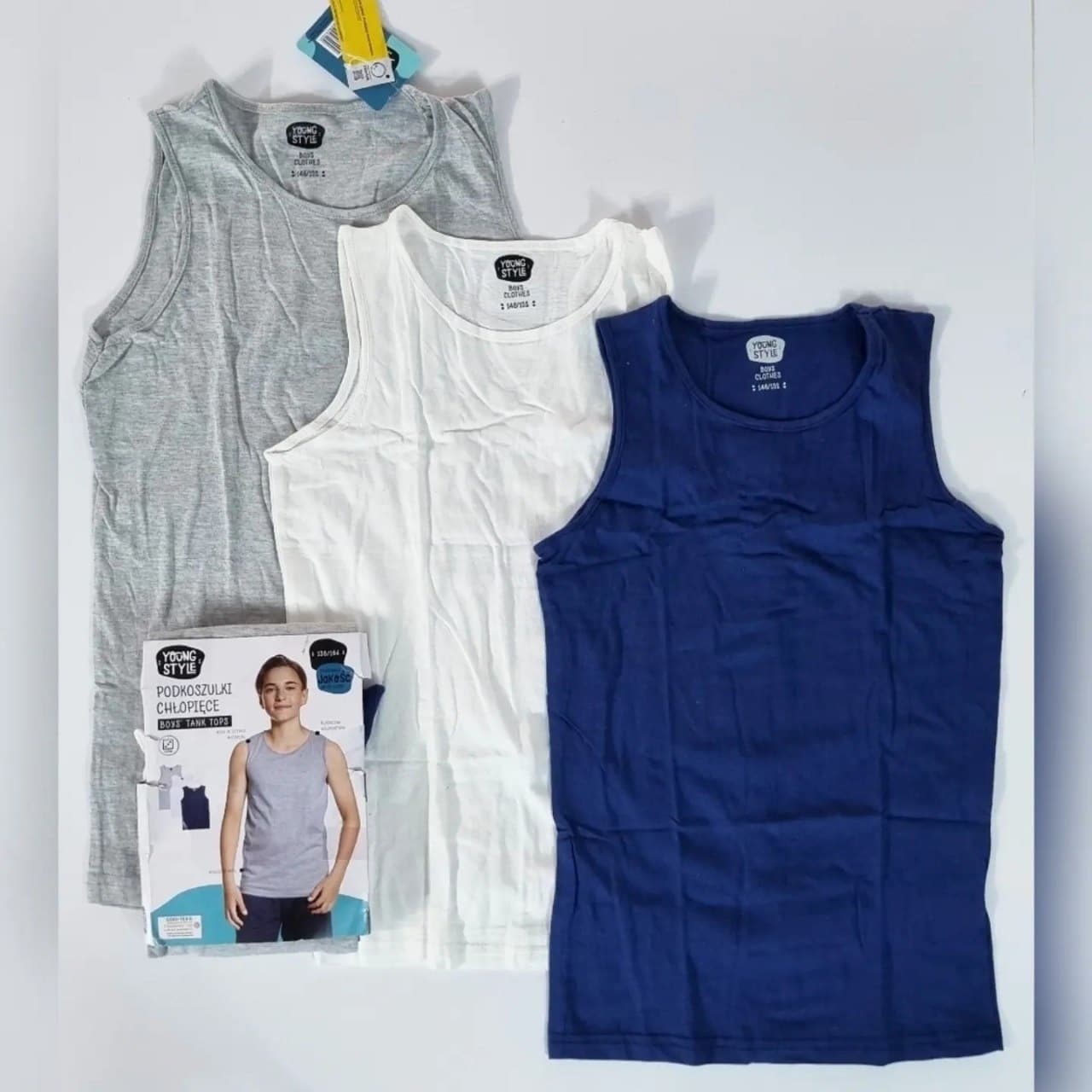 پک ۳ تایی رکابی صددرصد نخ پنبه برند یانگ استایل آلمان