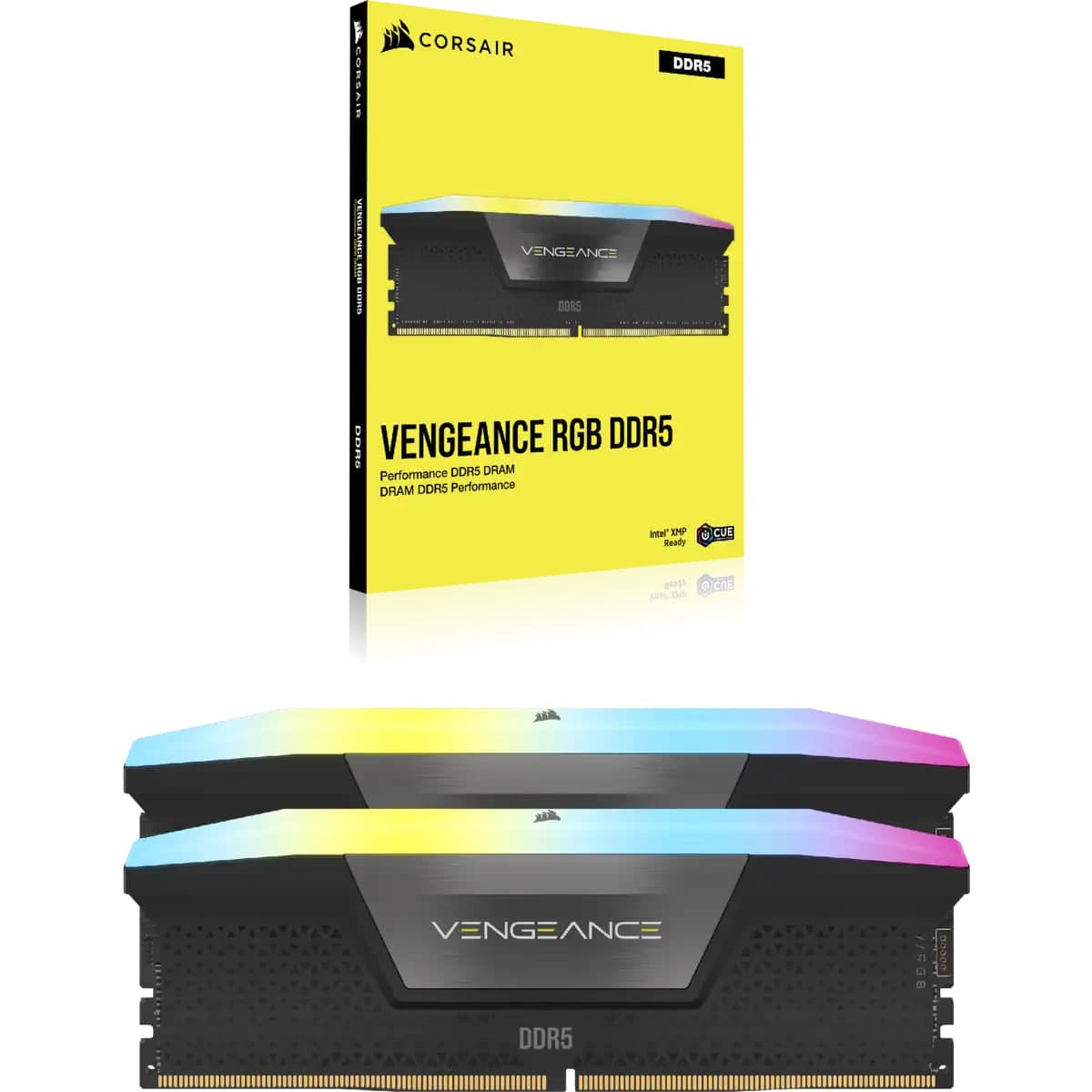 رم کورسیر مدل VENGEANCE RGB 32GB Dual 5200MHz CL40 DDR5