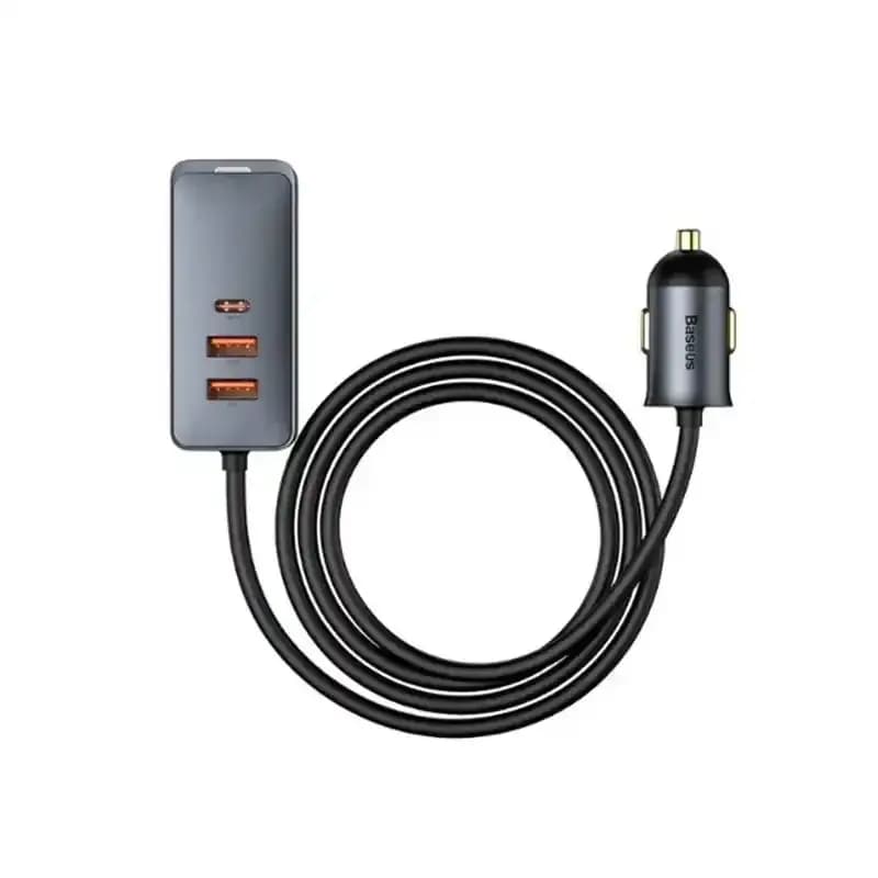 هاب شارژر فندکی باسئوس مدل Together PPS Multi 2U+2C با توان 120 وات