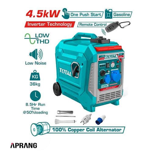 موتور برق بنزینی اینورتر توتال مدل TP550006EP ظرفیت 4.5kW