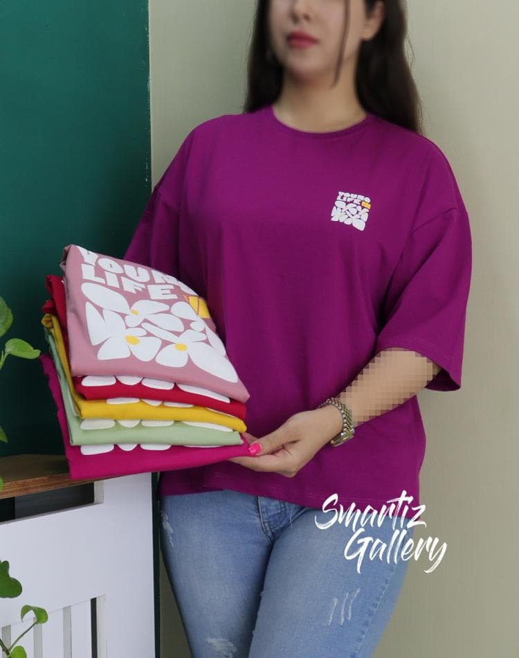 تیشرت پشت چاپ گل