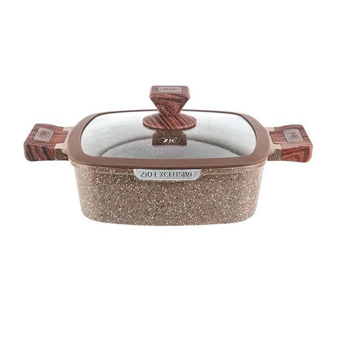 ماهیتابه زیو مدل Z-8352 مربعی در چهار سایز مختلف (24-26-28-30)