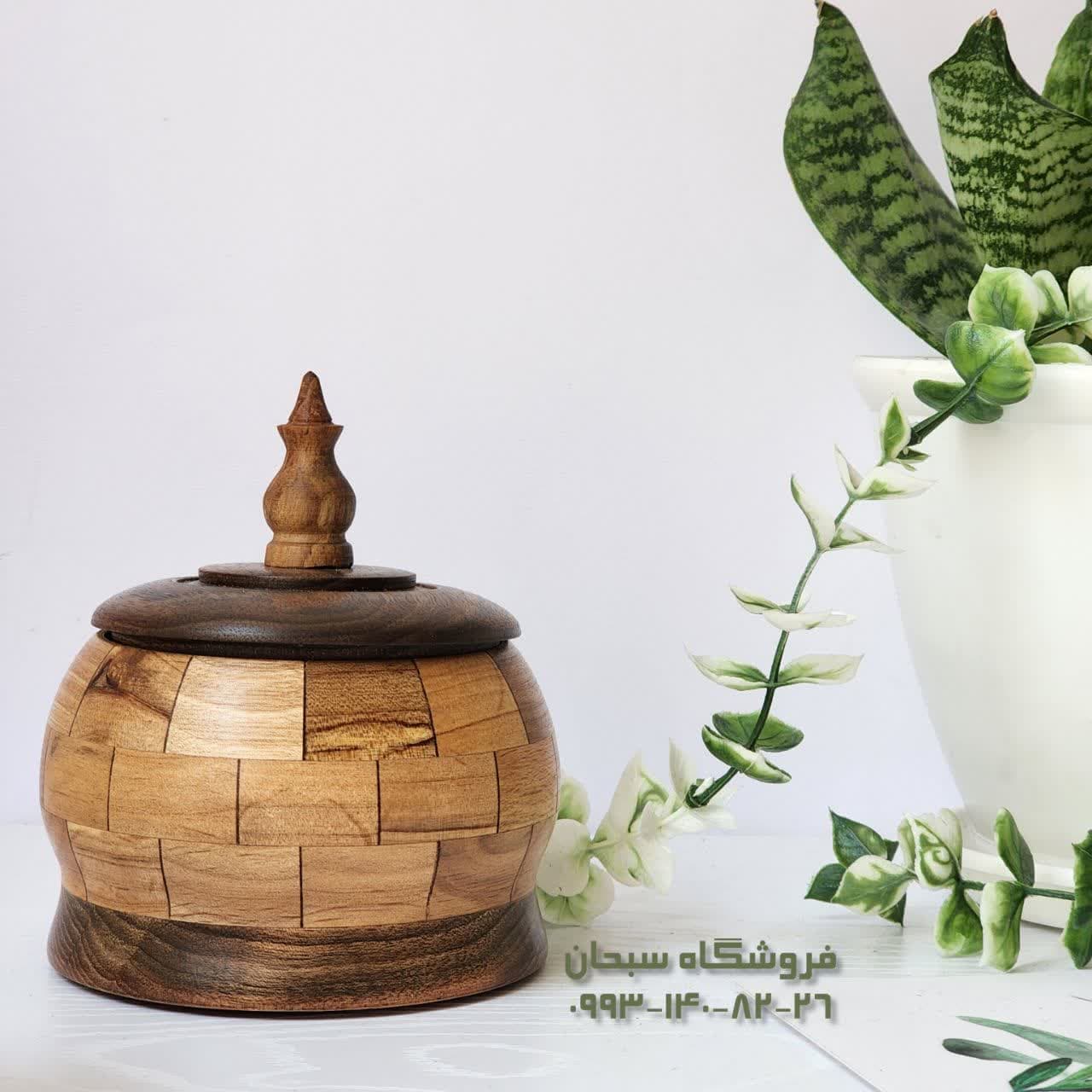 قندان چوبی دست ساز